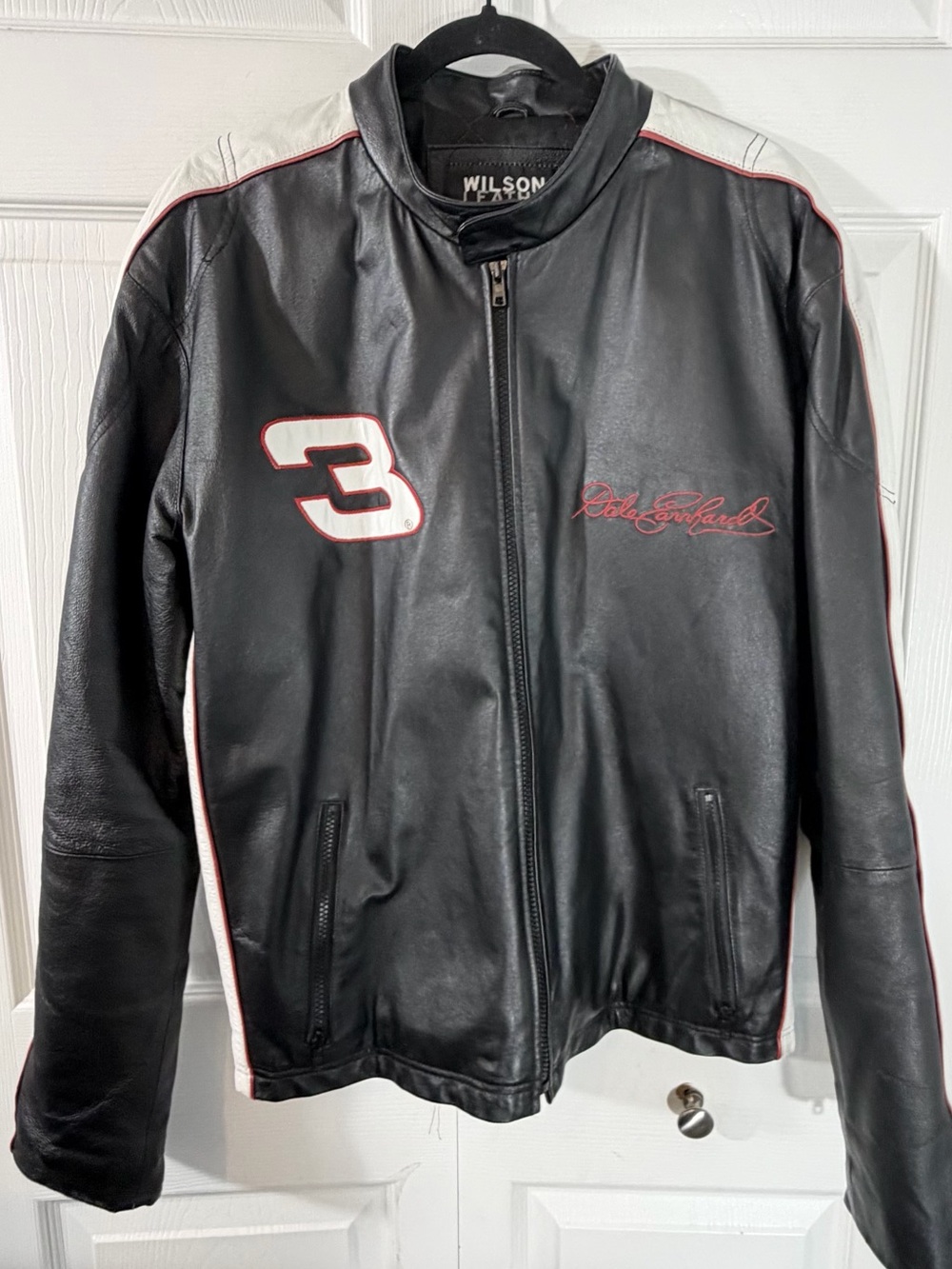Wilsons Leather Dale Earnhardt #3 NASCAR Leather Racing Jacket M Racing coat